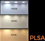 12 watt IP44 IC-F 3-in-1 90mm Cutout Square Downlight