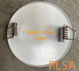 easy fix downlight hole easy fill downlight hole patch hole diy rent own renovate white cover plate white blank plate white fill hole plate fill in downlight hole