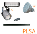 dimmable LED track light kit